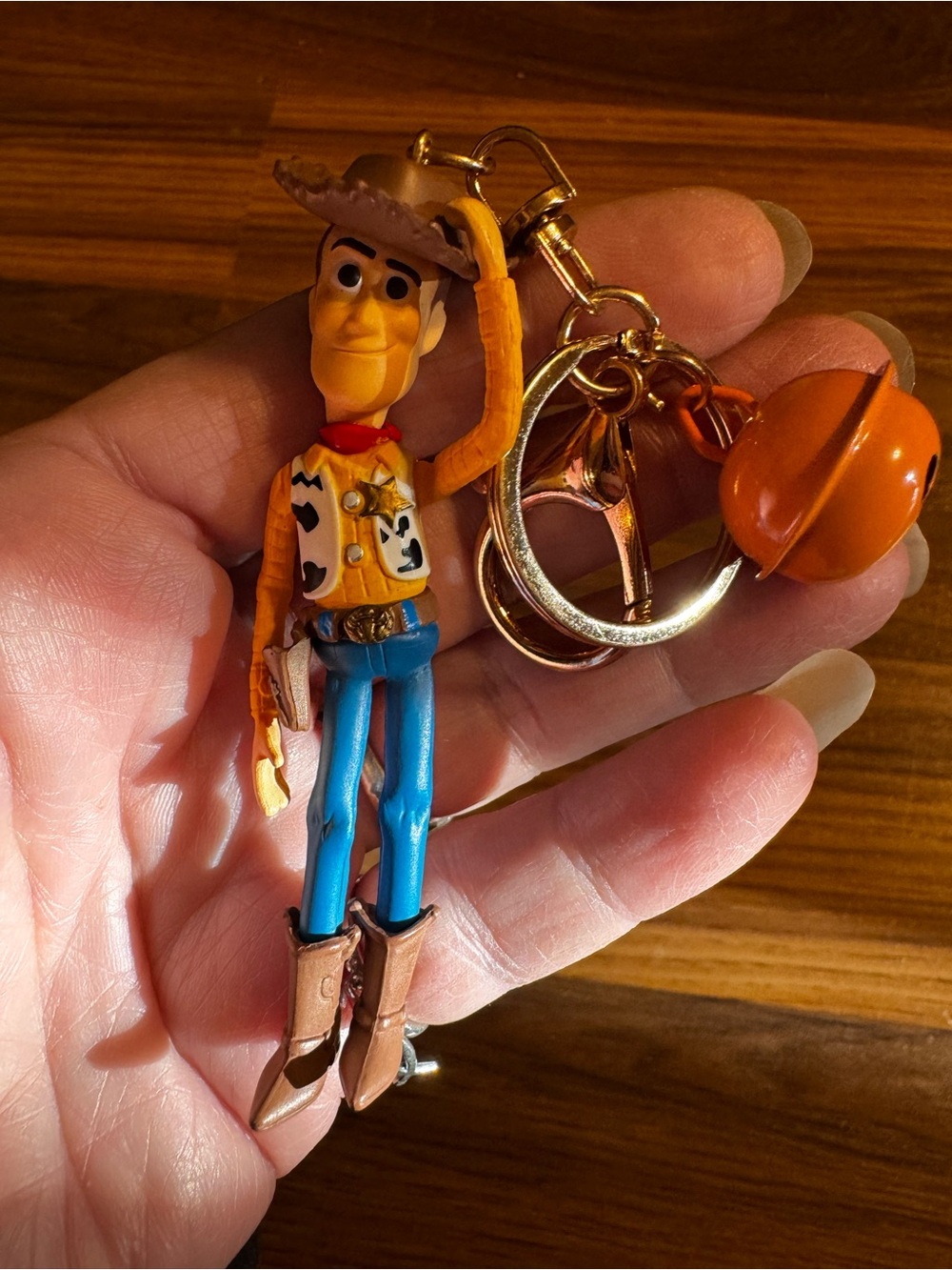Toy Story Woody Keychain/purse charm- Orange and Blue Character Key Ring